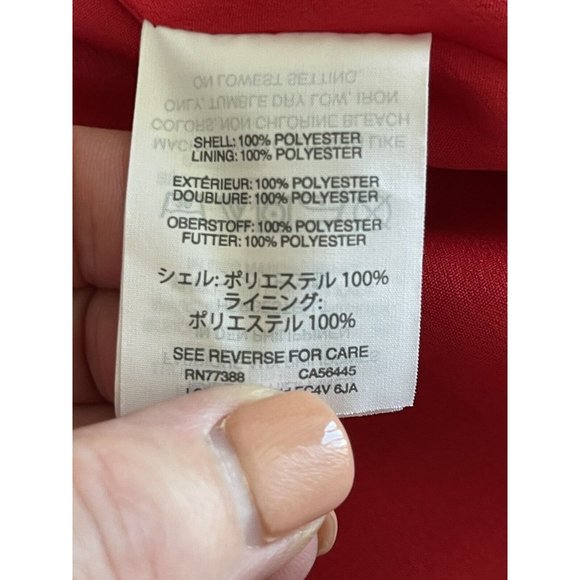 J. CREW Wrap Dress in 365 Crepe Size 2 Festive Red H6292 $140 Lined - Picture 7 of 12